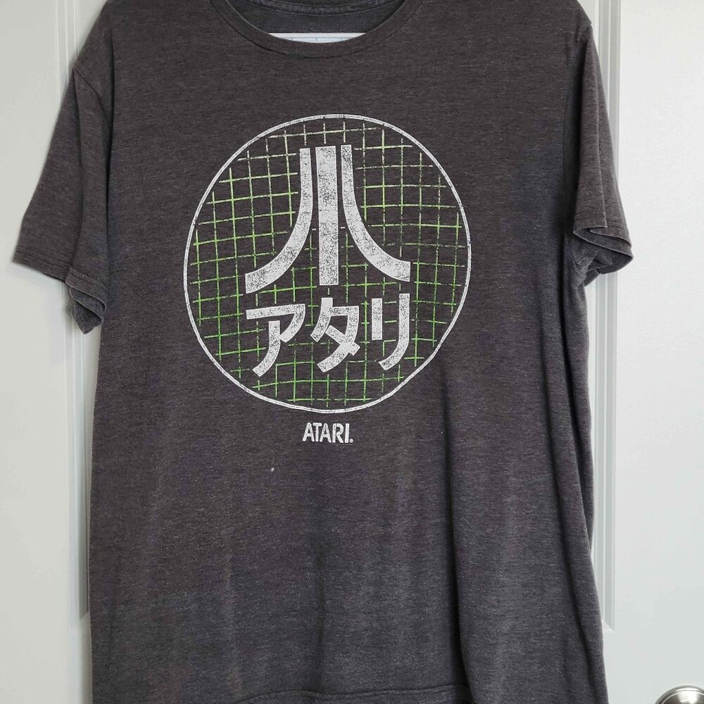 ATARI, gray tshirt, mens